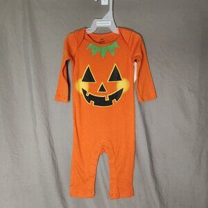 Fall 3-6 Month Long Sleeve Pumpkin Bodysuit